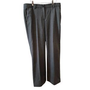 Talbots Windsor Italian Wool Flannel Trousers charcoal gray 8